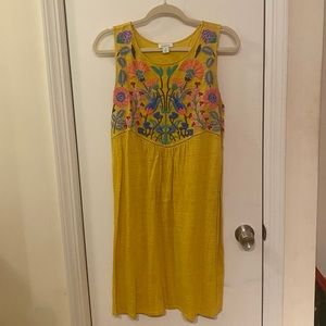 For @sable2010- Sundance Yellow Embroidered Dress
